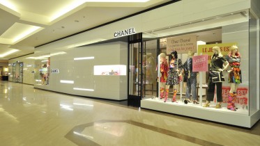 A view of the redesigned Chanel store.