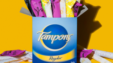 tampons in a box