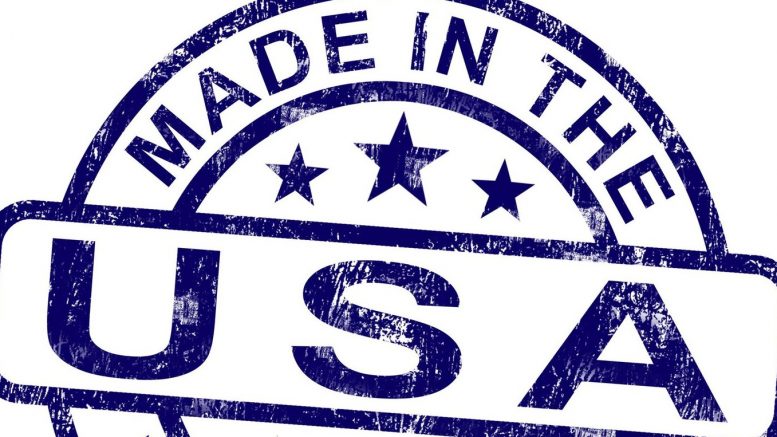 Made in the USA blue stamp